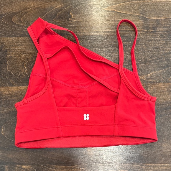 Sweaty Betty Red Asymmetrical Sports Bra - Picture 2 of 5